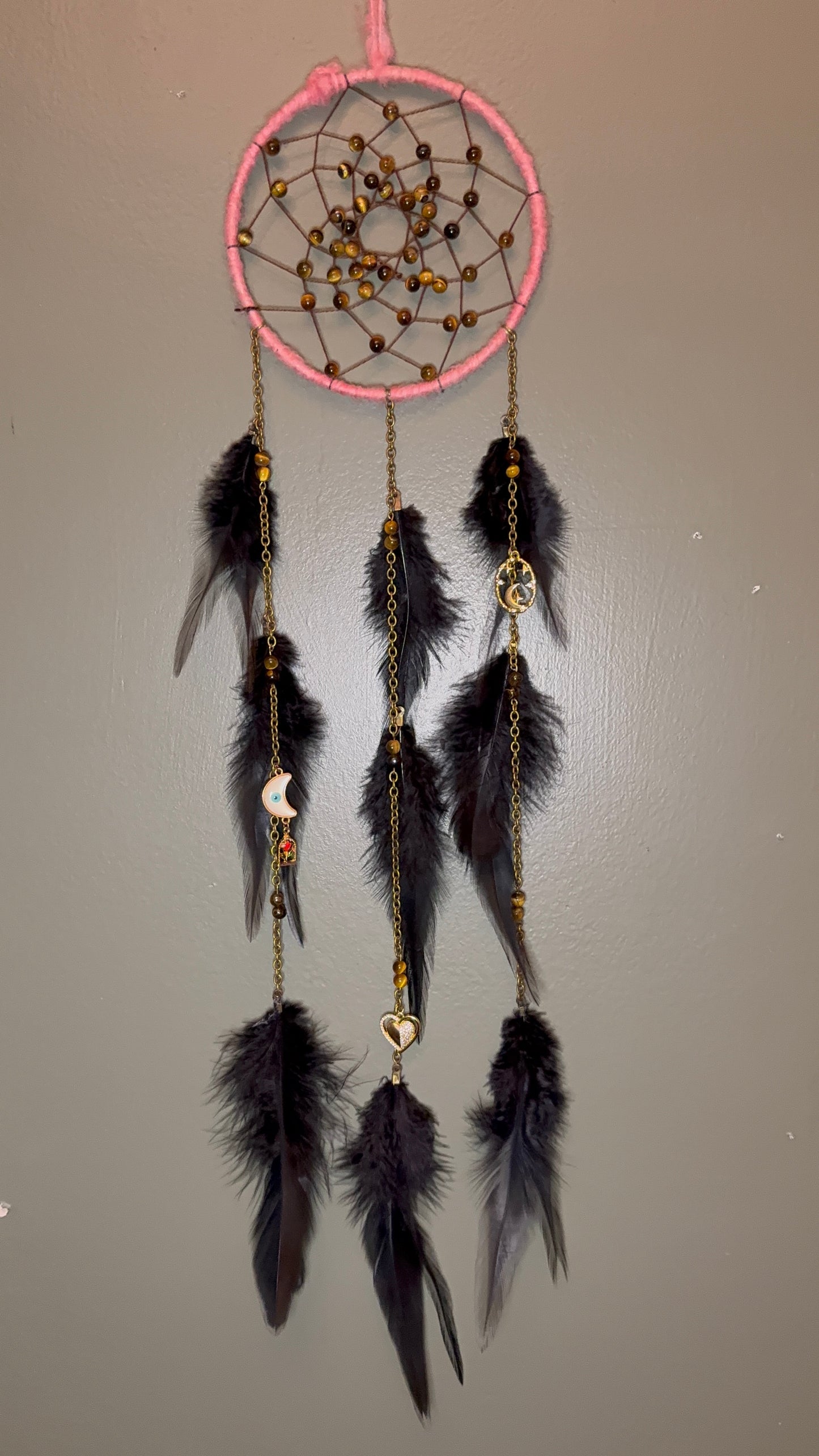Tigers eye Dream Catcher