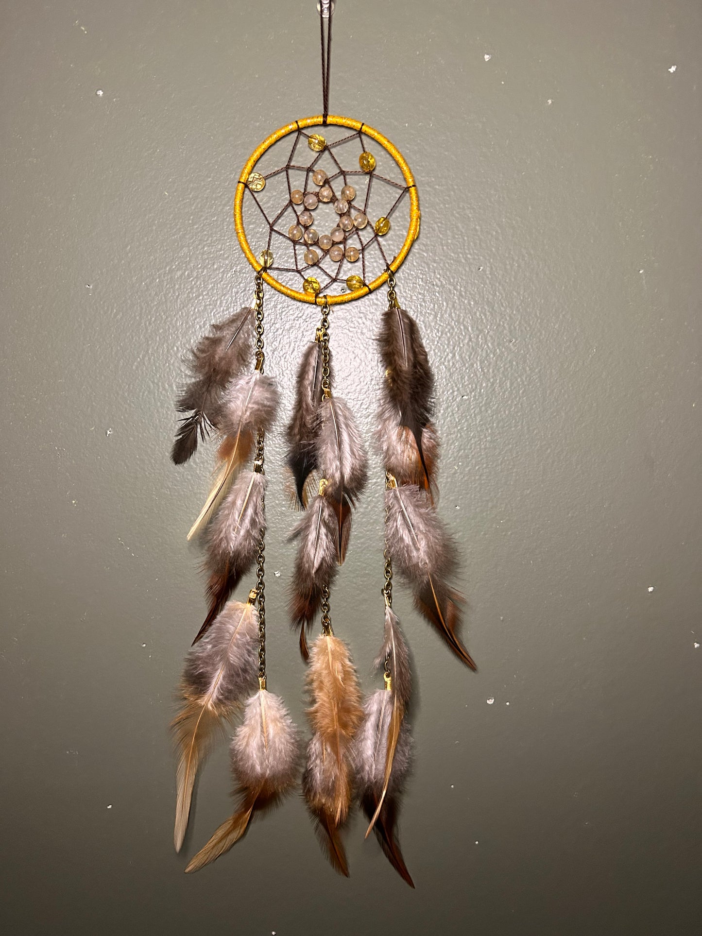 Citrine & Cherry Quartz Dream Catcher