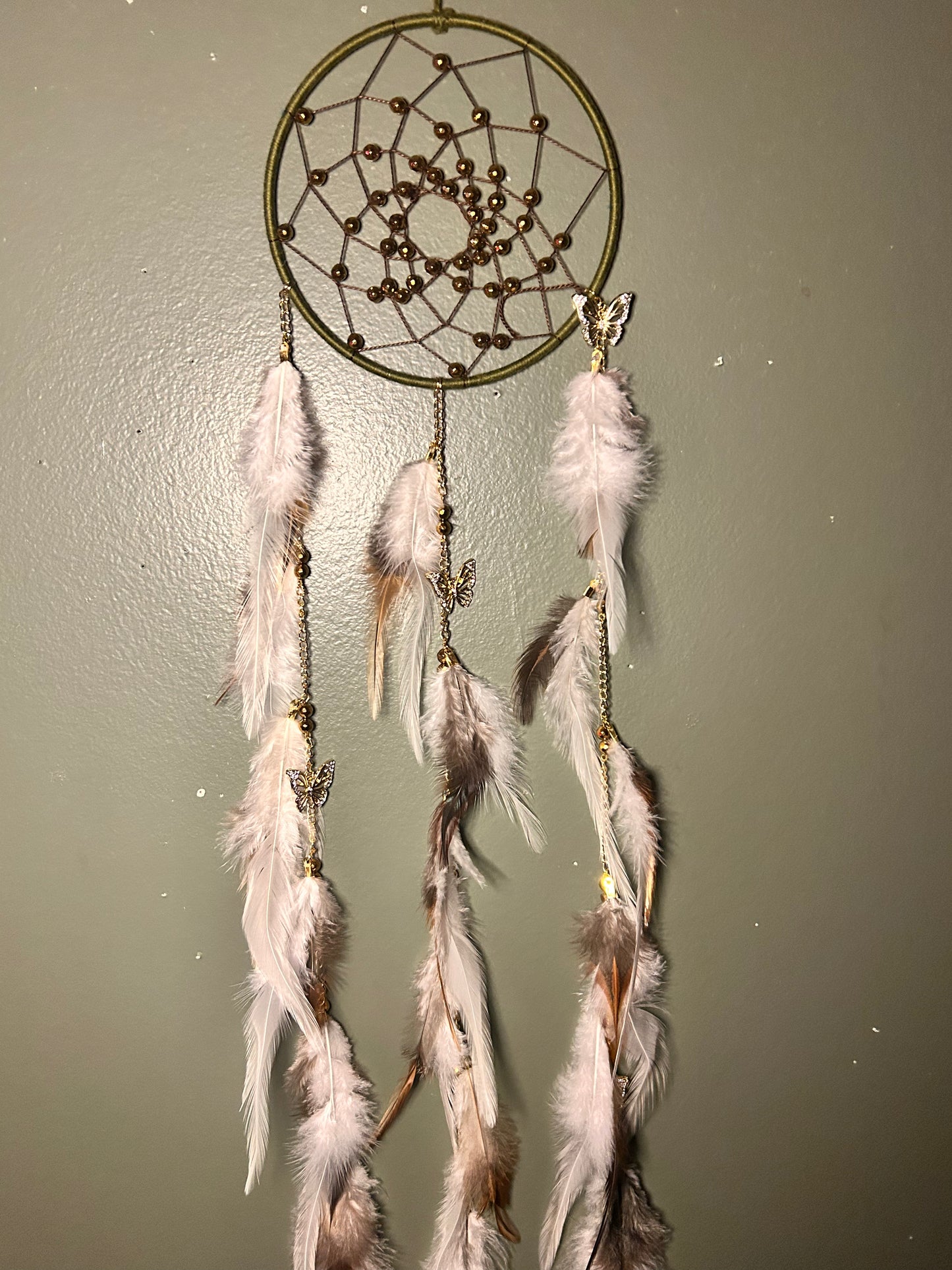 Gold Hematite Dream Catcher