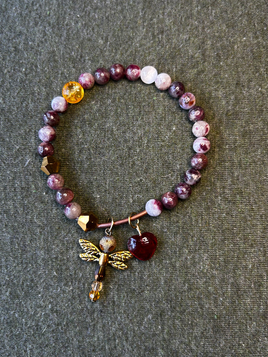 Eudialyte Charm Bracelet