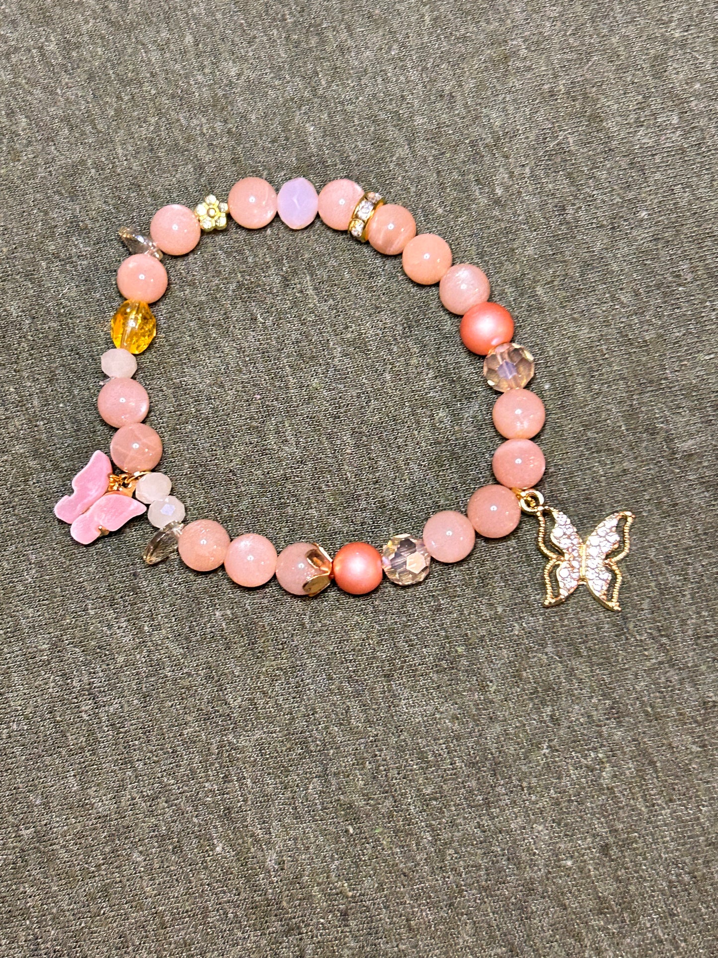 Sunstone Charm Bracelet