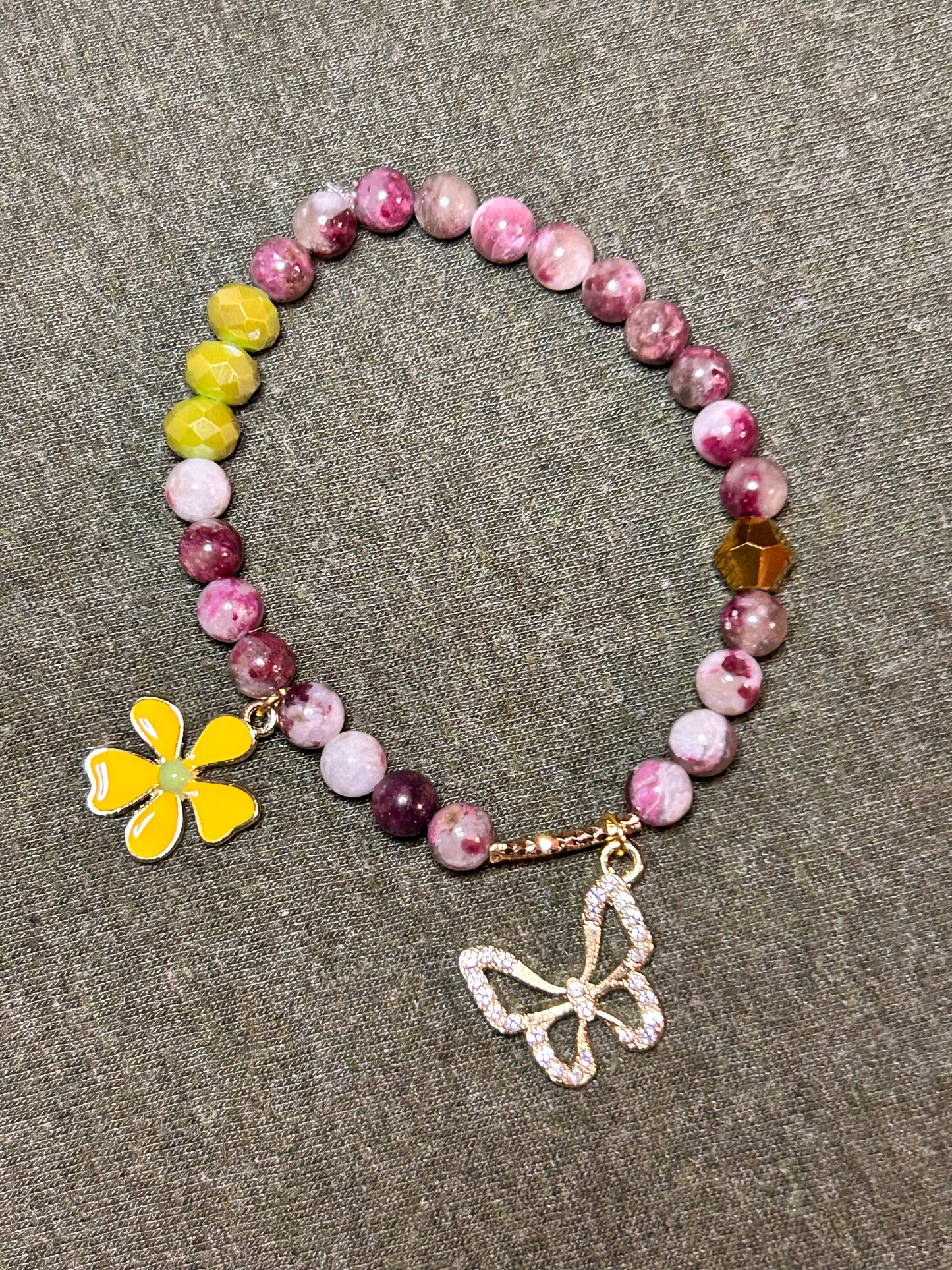 Eudialyte Charm Bracelet